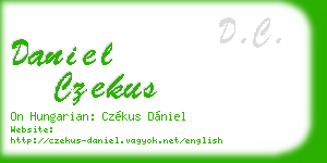 daniel czekus business card